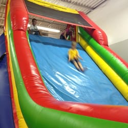 Mack's Family Entertainment and Sports Center - Bounce houses, slides, obstacles course, little zip line.