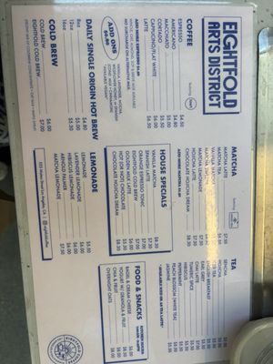 Menu photo 1 Eightfold Coffee Los Angeles, CA
