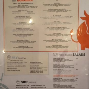 Moo & Brew - Menu - front - Beer Bar Near Me - Charlotte, North Carolina