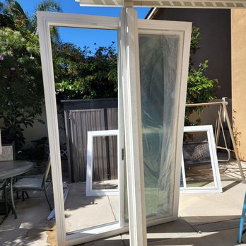 American Vision Windows - Patio slider before its installation. - Windows Installation Near Me - Tustin, California