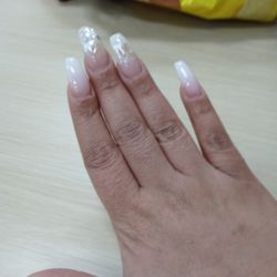 Davi Nails - He had to draw the hearts so I was grateful he was willing to go above and beyond to give me what i wanted!