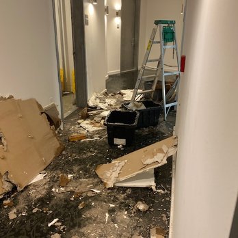 GlassHouse 250 - aftermath of the flood from a busted pipe - Apartments Near Me - Hartsdale, New York