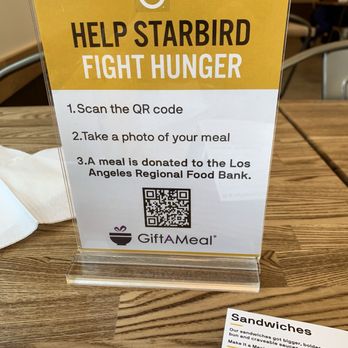 Starbird Chicken - You can help fight hunger by just taking a photo. Neat idea!! - Chicken Shop Near Me - Torrance, California