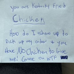 KFC - NO CHICKEN?!? SERIOUSLY WTF!