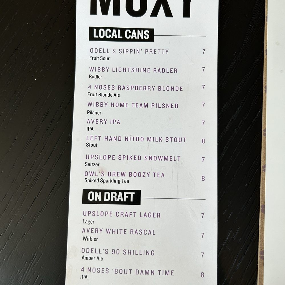 Moxy Boulder University - Drinks menu tonight - Hotels Near Me - Boulder, Colorado Moxy Boulder University - Drinks menu tonight - Hotels Near Me - Boulder, Colorado