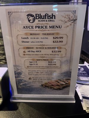 Menu photo 3 Blufish Sushi & Grill Torrance, CA