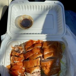 Combo box with roasted duck Combo box with roasted duck