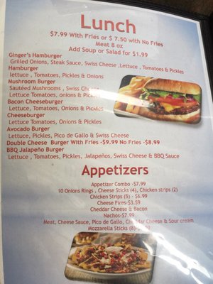 Menu photo 5 Ginger's Restaurant Raytown, MO