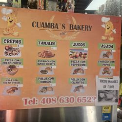 Empanadas, tamale and fruits.