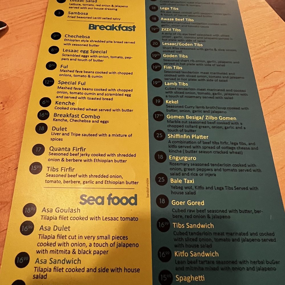 Lesaac Ethiopian Cafe - Menu - Ethiopian Near Me - Silver Spring, Maryland Lesaac Ethiopian Cafe - Menu - Ethiopian Near Me - Silver Spring, Maryland