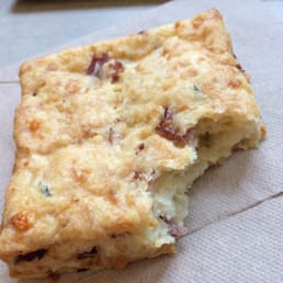 Bacon Cheddar Rosemary Biscuit. So good, I couldn't wait to take the photo first.