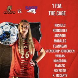 Texas A&M Victoria - UHV soccer game day flyer
