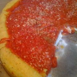 Gino's East - Lake Geneva - Deep Dish Sausage Patty! Yummy!!!