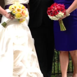 Our gorgeous bridal and maid of honor bouquets!