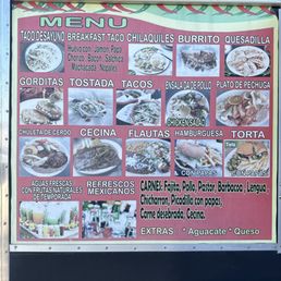 the menu