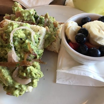 Dandelion Cafe - Avocado Toast with fruit cup - Coffee & Tea Near Me - Bellaire, Texas