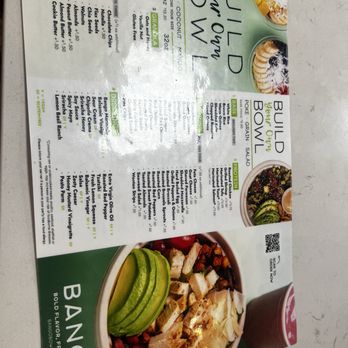 Bango - Menu as of 3/8/26 - Acai Bowls Near Me - Plainview, New York