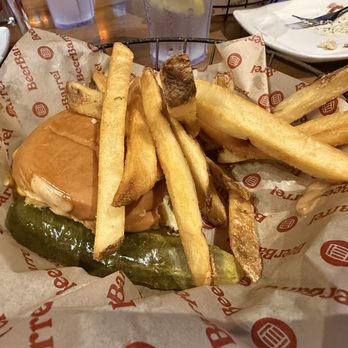 Beer Barrel Pizza and Grill - Classic Smash Burger with fries. Not my favorite French fries but the burger is really good. - Burgers Near Me - Plain City, Ohio