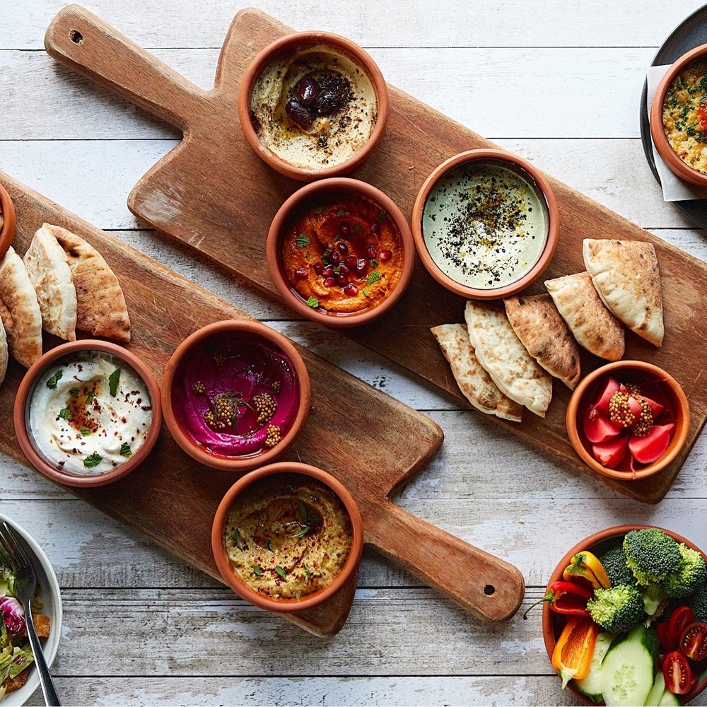 Tabla Catskills - Dips served with pita: babaganoush, labneh, feta, hummus and more! - Tapas/Small Plates Near Me - Tannersville, New York Tabla Catskills - Dips served with pita: babaganoush, labneh, feta, hummus and more! - Tapas/Small Plates Near Me - Tannersville, New York