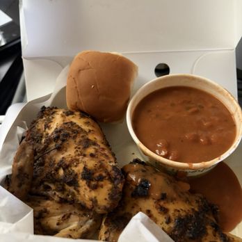 Pollo Campero - 3 piece roasted chicken, side and a roll. - Chicken Shop Near Me - Round Rock, Texas