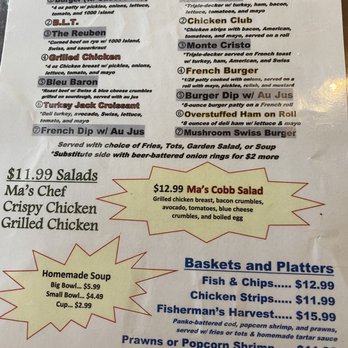 Ma's Place Restaurant - Lunch menu served 11:00 until close 2:00. - Breakfast & Brunch Near Me - Puyallup, Washington Ma's Place Restaurant - Lunch menu served 11:00 until close 2:00. - Breakfast & Brunch Near Me - Puyallup, Washington