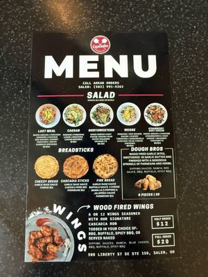 Menu photo 1 Cascadia Pizza Salem, OR Menu photo 1 Cascadia Pizza Salem, OR