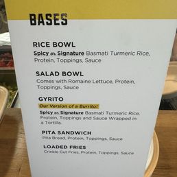 Menu Menu