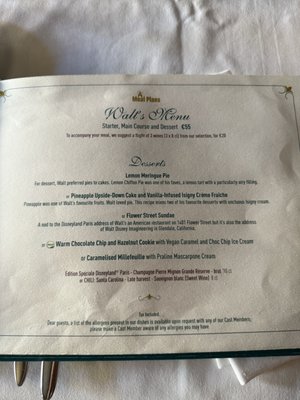 Menu photo 4 Walt’s - An American Restaurant Chessy, 75
