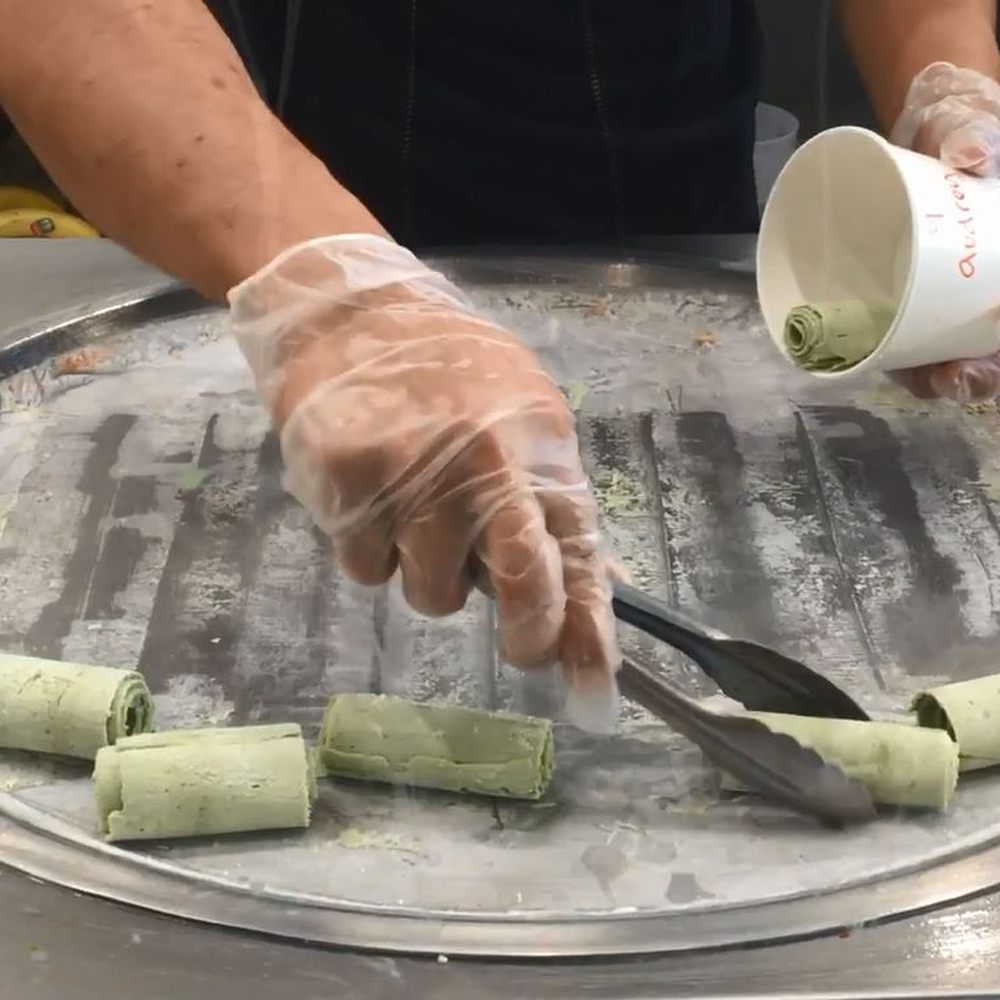 Icicles - making ice Screeem Teppanyaki style - Desserts Near Me - Newark, California Icicles - making ice Screeem Teppanyaki style - Desserts Near Me - Newark, California