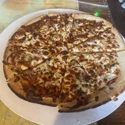 The Ugly Pirate Cafe & Bar - Bbq pizza! Tiny, unique dive bar! Pizza was yummy, beer and cider were ice cold and live music was an added bonus!