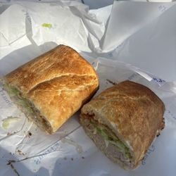 Turkey & Swiss Cheese (with provolone instead)