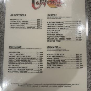 California Grill - Updated menu May 2024 - Italian Near Me - Madera, California California Grill - Updated menu May 2024 - Italian Near Me - Madera, California