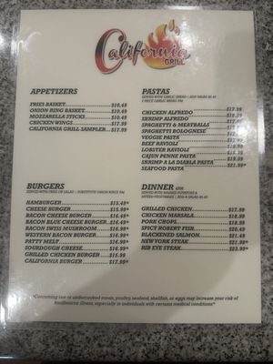 Menu photo 4 California Grill Madera, CA