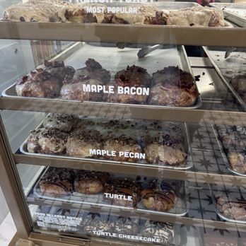 Parlor Doughnuts - Small section of the donut case - Donuts Near Me - Greenville, South Carolina