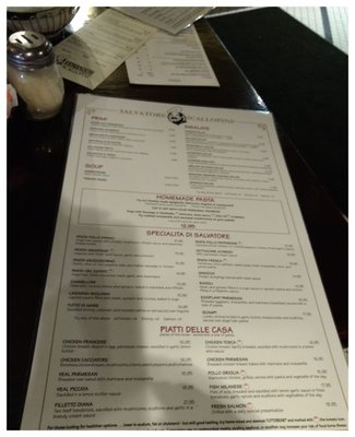 Menu photo 1 Salvatore Scallopini Eastpointe, MI Menu photo 1 Salvatore Scallopini Eastpointe, MI