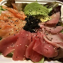 Sashimi salad Sashimi salad