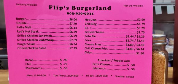 Menu photo 4 Flip's Burgerland Sulphur Springs, TX Menu photo 4 Flip's Burgerland Sulphur Springs, TX