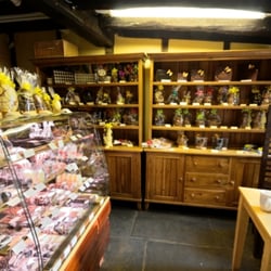 Monk Bar Chocolatiers of York - To the right of the entrance, they have several novelty items - Easter Eggs!