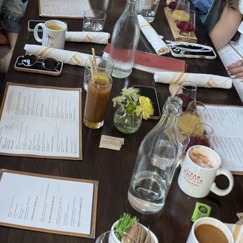 Basic Kitchen - Mix of hot/iced coffee and the wellness shot flights - New American Near Me - Charleston, South Carolina
