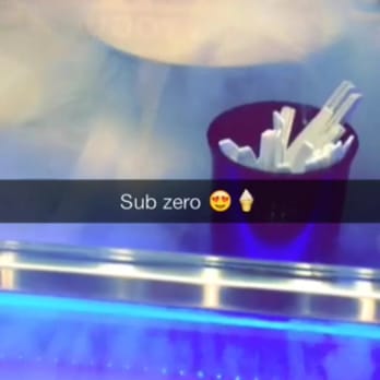 Sub Zero Nitrogen Ice Cream - Subzero is prime Snapchat story material - a still from a video I took of the liquid nitrogen in action! - Desserts Near Me - Indianapolis, Indiana Sub Zero Nitrogen Ice Cream - Subzero is prime Snapchat story material - a still from a video I took of the liquid nitrogen in action! - Desserts Near Me - Indianapolis, Indiana