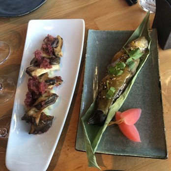 Sushi Ran - Appetizers eggplant & King Trumpet Mushrooms - Sushi Bars Near Me - Sausalito, California