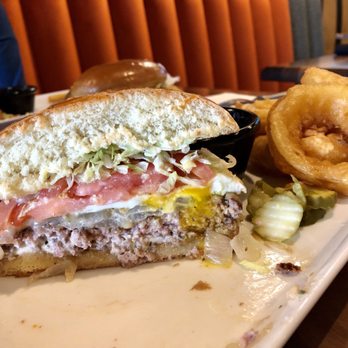 BRU Burger Bar - Fort Mitchell - The End burger with rings - New American Near Me - Fort Mitchell, Kentucky