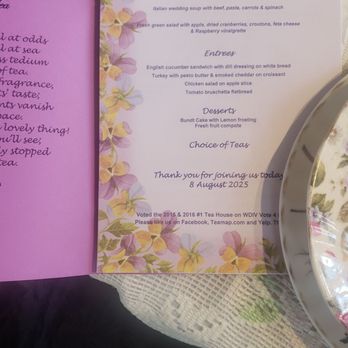 The Purple Door Tea Room - The Menu  developed for Your Event - Tea Rooms Near Me - Ferndale, Michigan