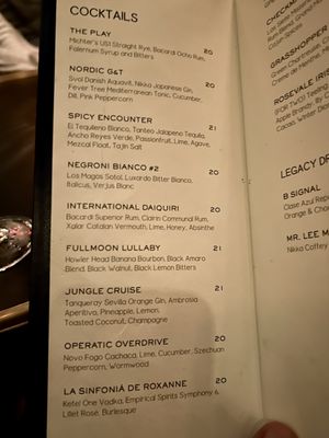 Menu photo 4 Rosevale Cocktail Room New York, NY Menu photo 4 Rosevale Cocktail Room New York, NY