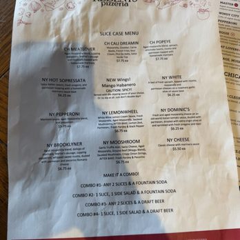Regents Pizzeria - Slice menu - Pizza Near Me - San Diego, California