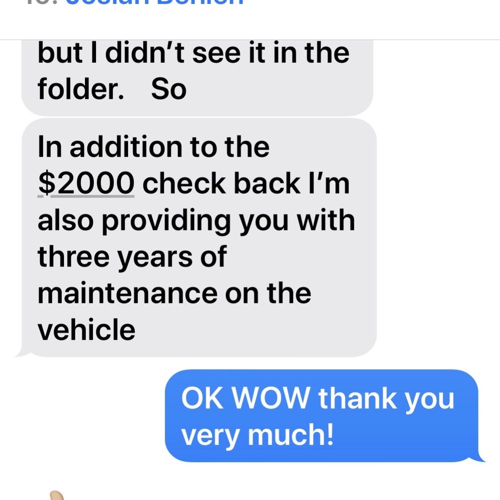 Atlantic Auto Group - Proof in text 3 yrs maintenance - Car Dealers Near Me - West Islip, New York