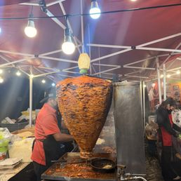 Al pastor - see pineapple on top!