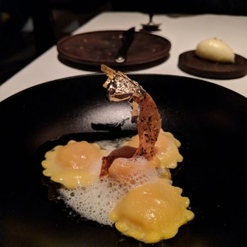 Quince - Course 9: Bottoni. 4.5 stars. Love the gold foil. Great sweet pasta. Sat dinner 2017-12-09 - French Near Me - San Francisco, California Quince - Course 9: Bottoni. 4.5 stars. Love the gold foil. Great sweet pasta. Sat dinner 2017-12-09 - French Near Me - San Francisco, California