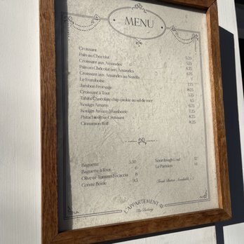 L’Appartement 4F - Menu - Bakeries Near Me - New York, New York L’Appartement 4F - Menu - Bakeries Near Me - New York, New York