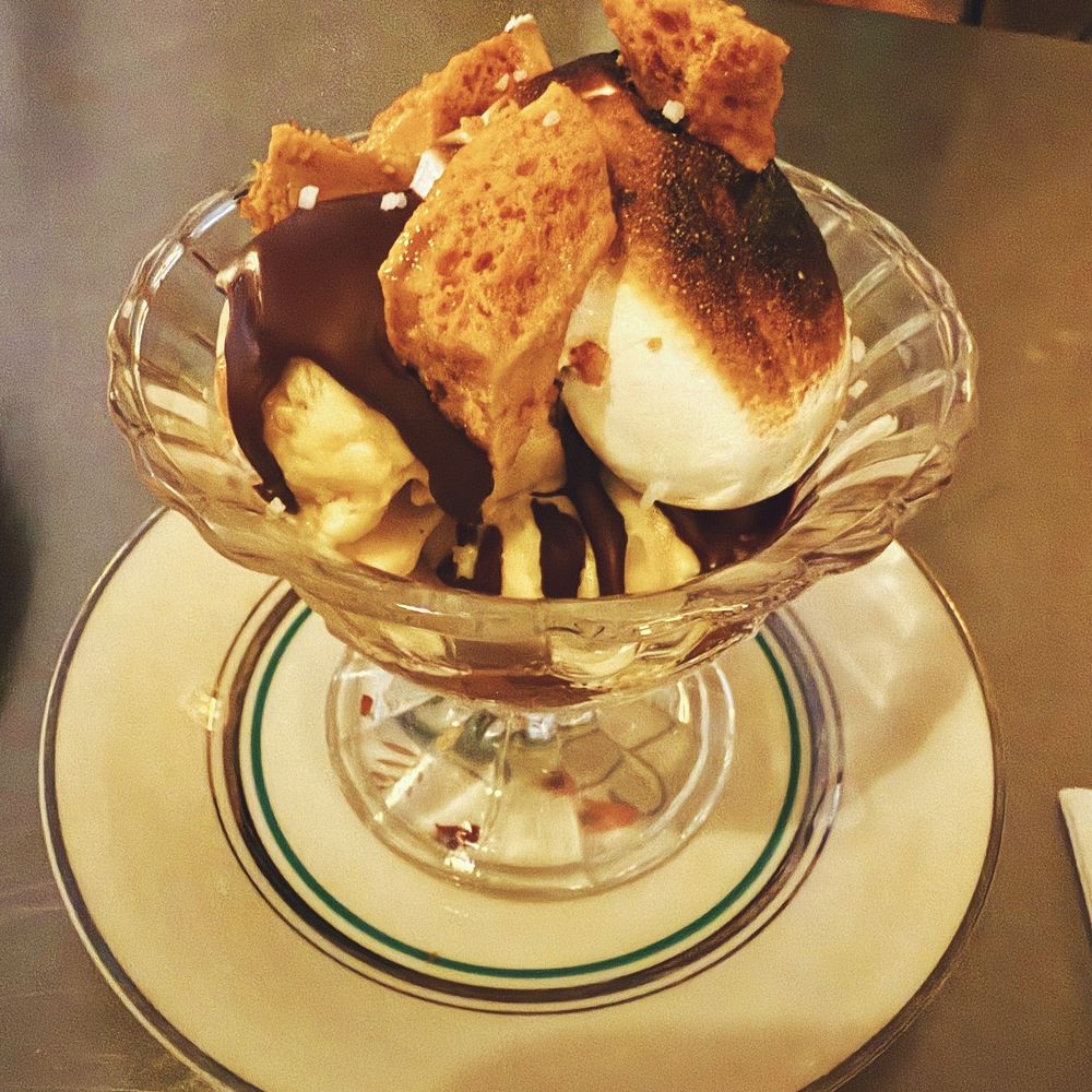 Ha's Snack Bar - honeycomb ice cream w/ meringue - French Near Me - New York, New York Ha's Snack Bar - honeycomb ice cream w/ meringue - French Near Me - New York, New York
